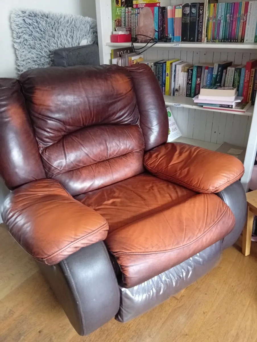 Leather recliner - Image 1
