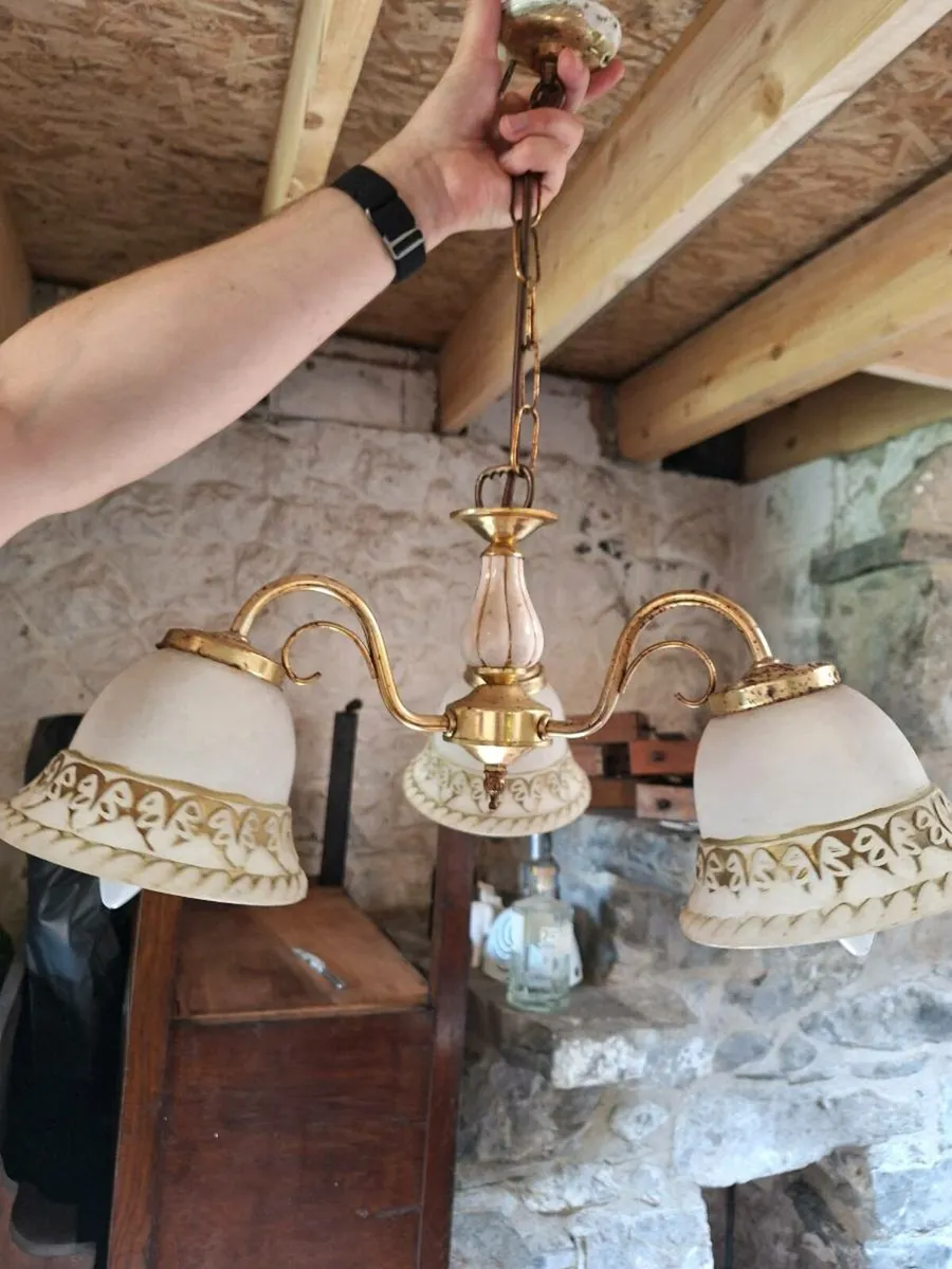 Three fixture Chandelier - Image 1