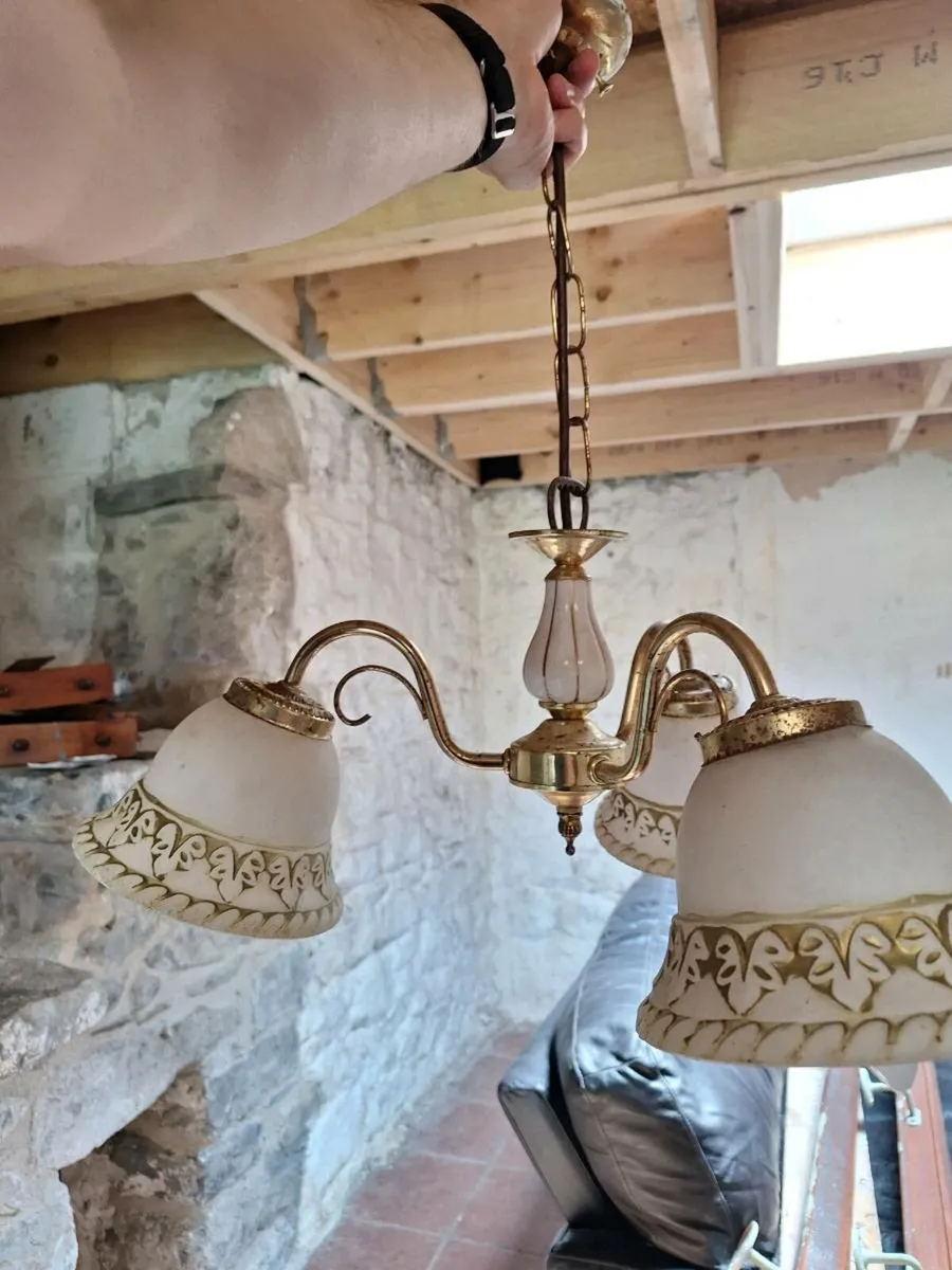 Three fixture Chandelier - Image 2