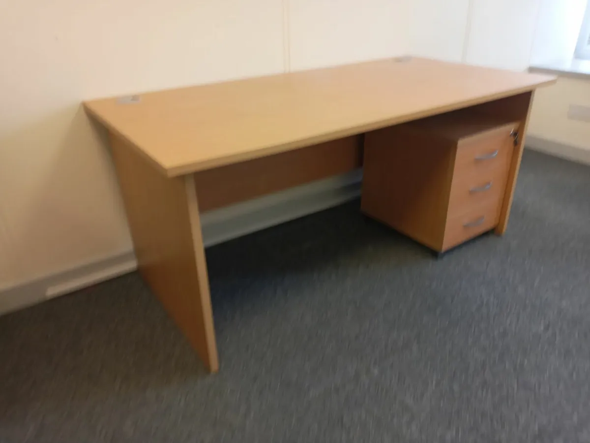 Delivery - 2 x Office Desks with Pedestals - Image 2