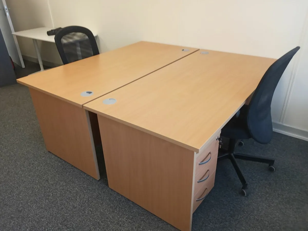 Delivery - 2 x Office Desks with Pedestals - Image 4