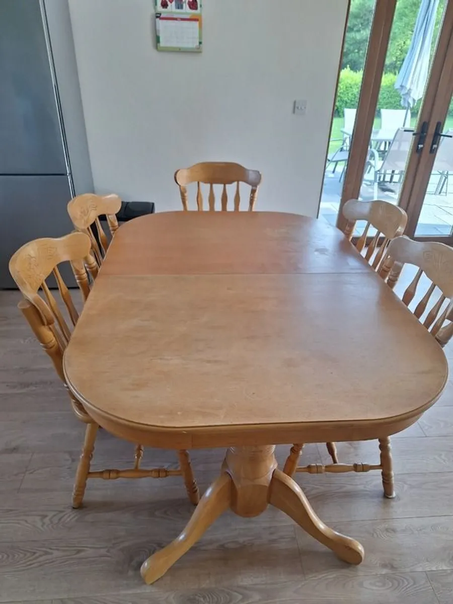 Table and 5 Chairs - Image 1