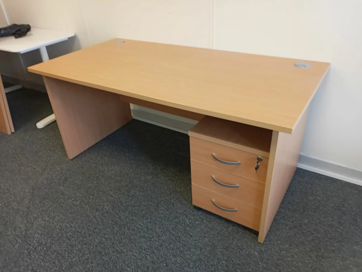 Delivery - 2 x Office Desks with Pedestals - Image 4