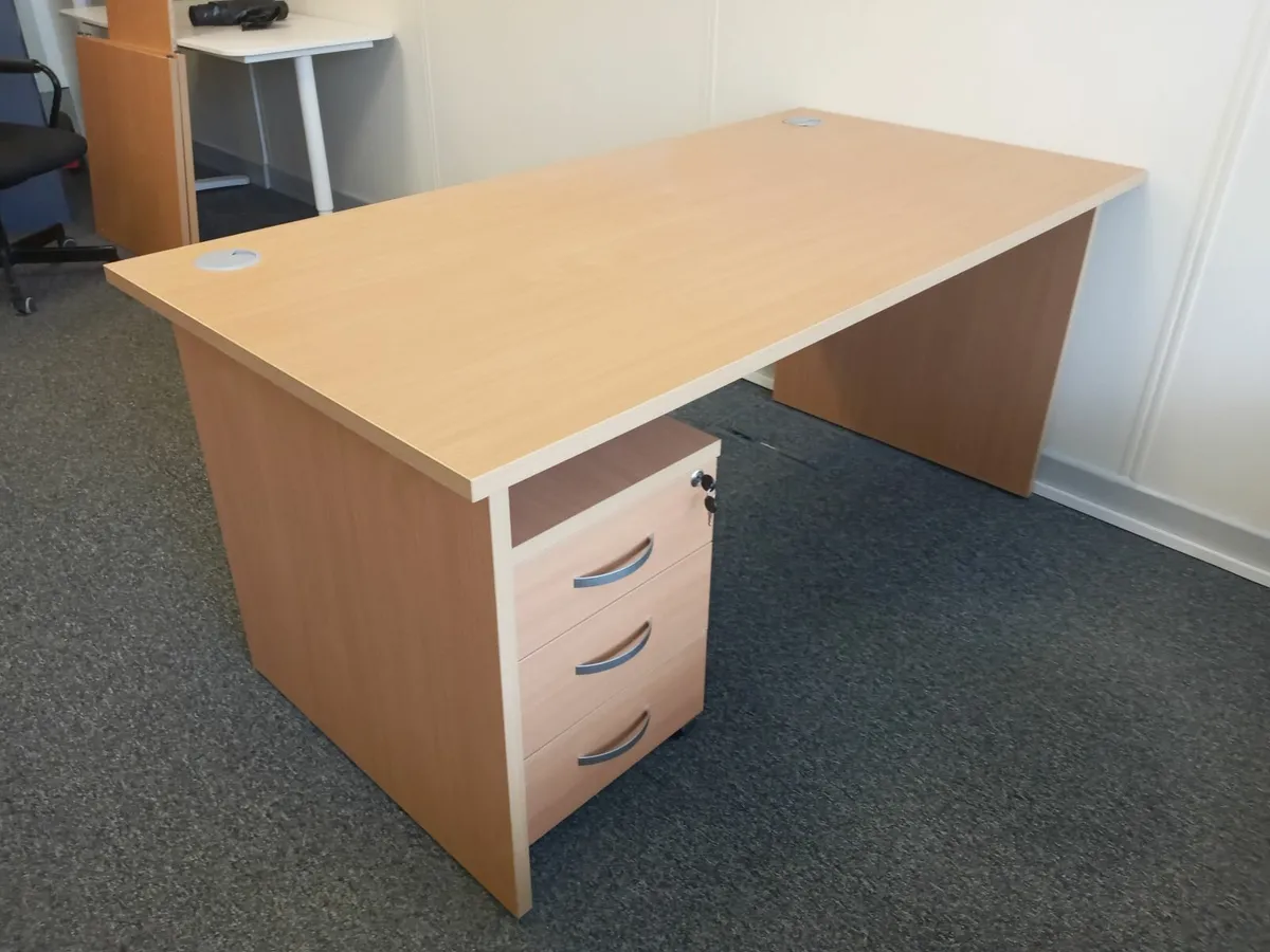 Delivery - 2 x Office Desks with Pedestals - Image 1