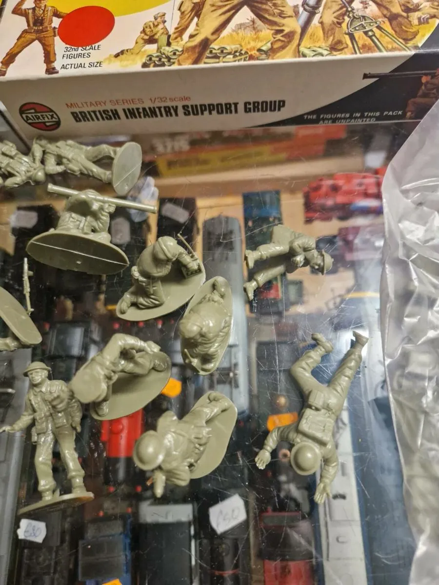 Vintage Airfix British Army WW2 Infantry Support - Image 4