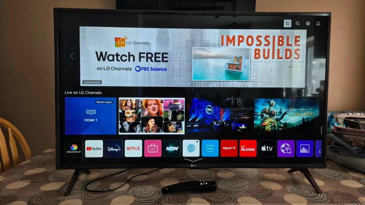 LG 43 inches 4K Ultra HD Smart TV - Image 1