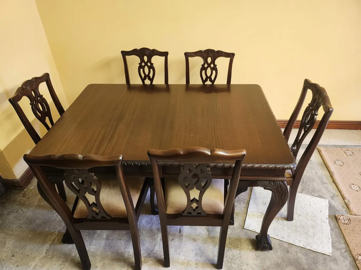 Hardwood Mahogany Table - Image 2