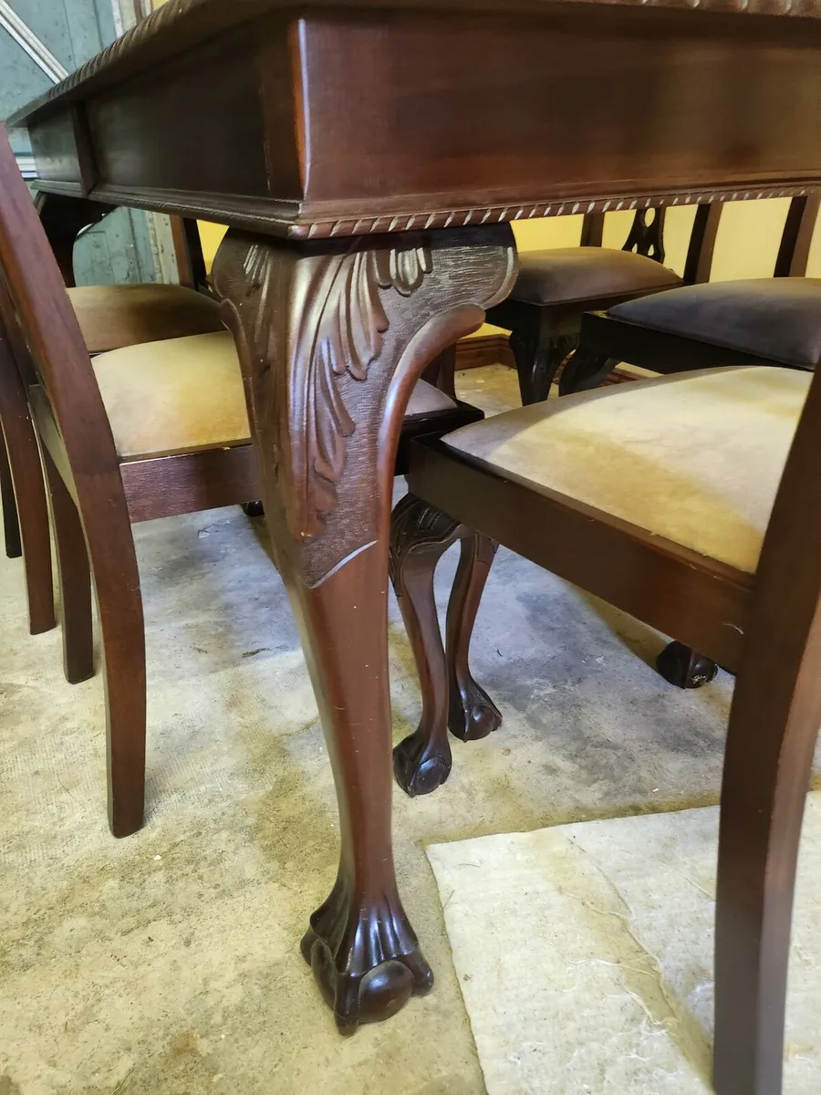 Hardwood Mahogany Table - Image 4