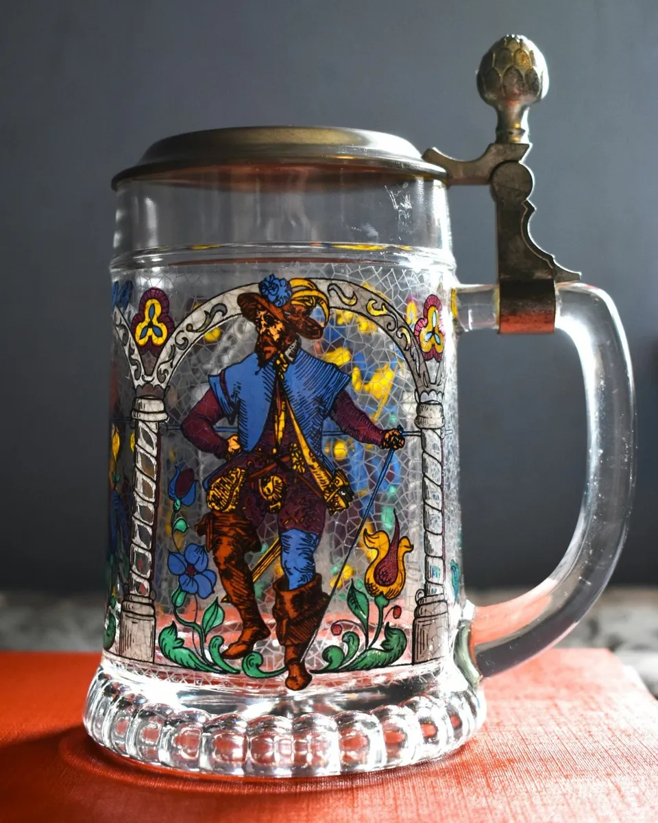 Vintage BMFN Three Musketeers  German Beer Stein - Image 1