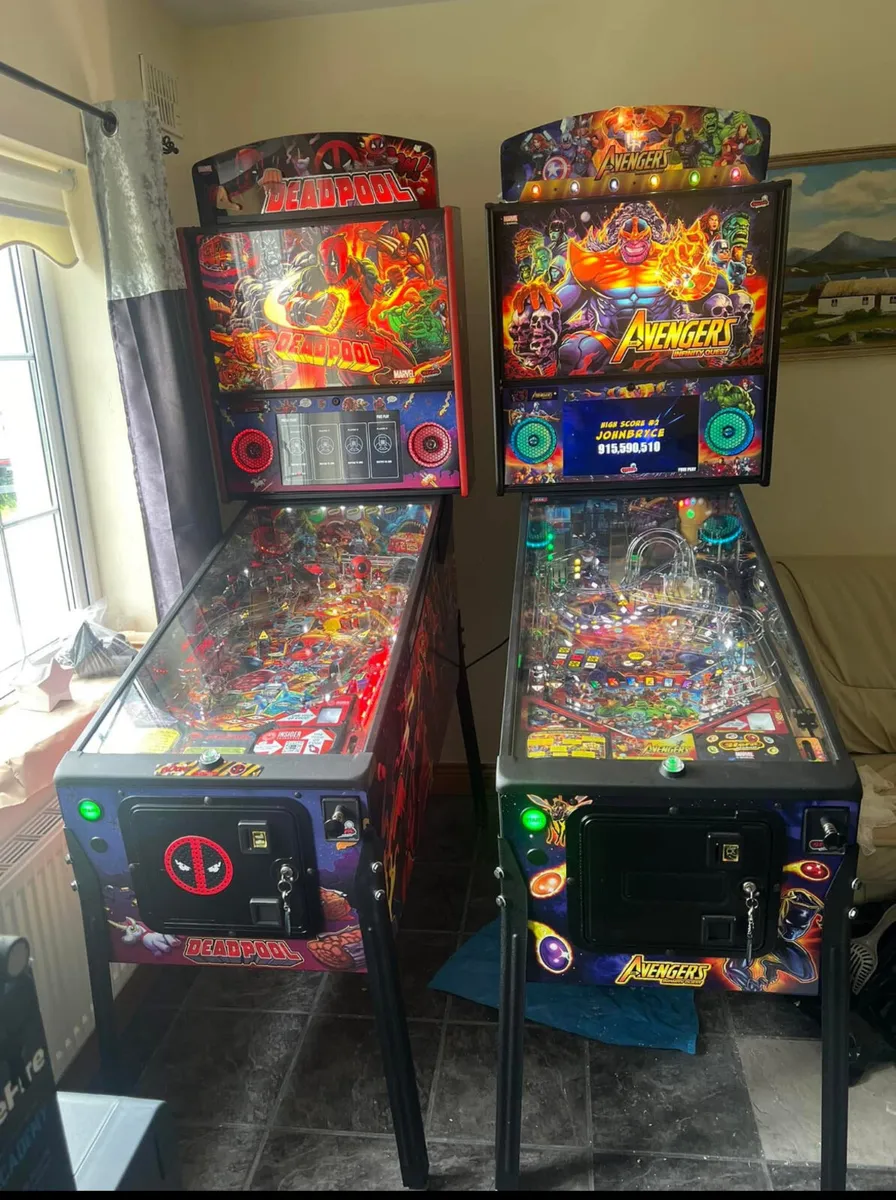 Stern Avengers and Deadpool pinball Machine - Image 1
