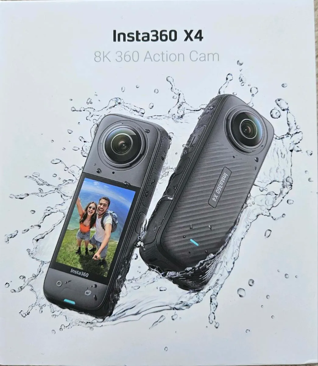 INSTA360 X4 8K Ultra HD 360 Action Camera - Black - Image 1