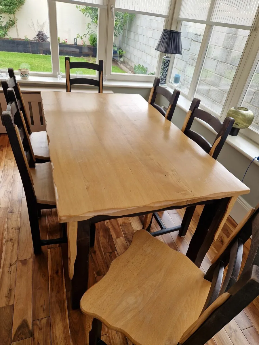 Solid Beech table chairs