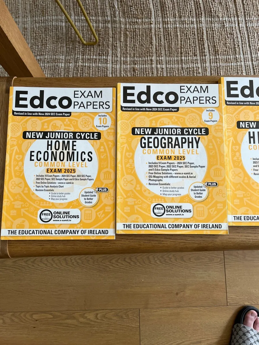 EDCO 8 x New Junior Cycle Exam Papers 2025 - Image 1