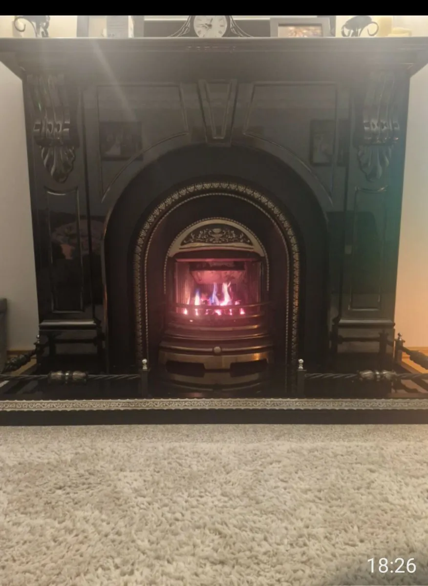 Black Marble fireplace - Image 1