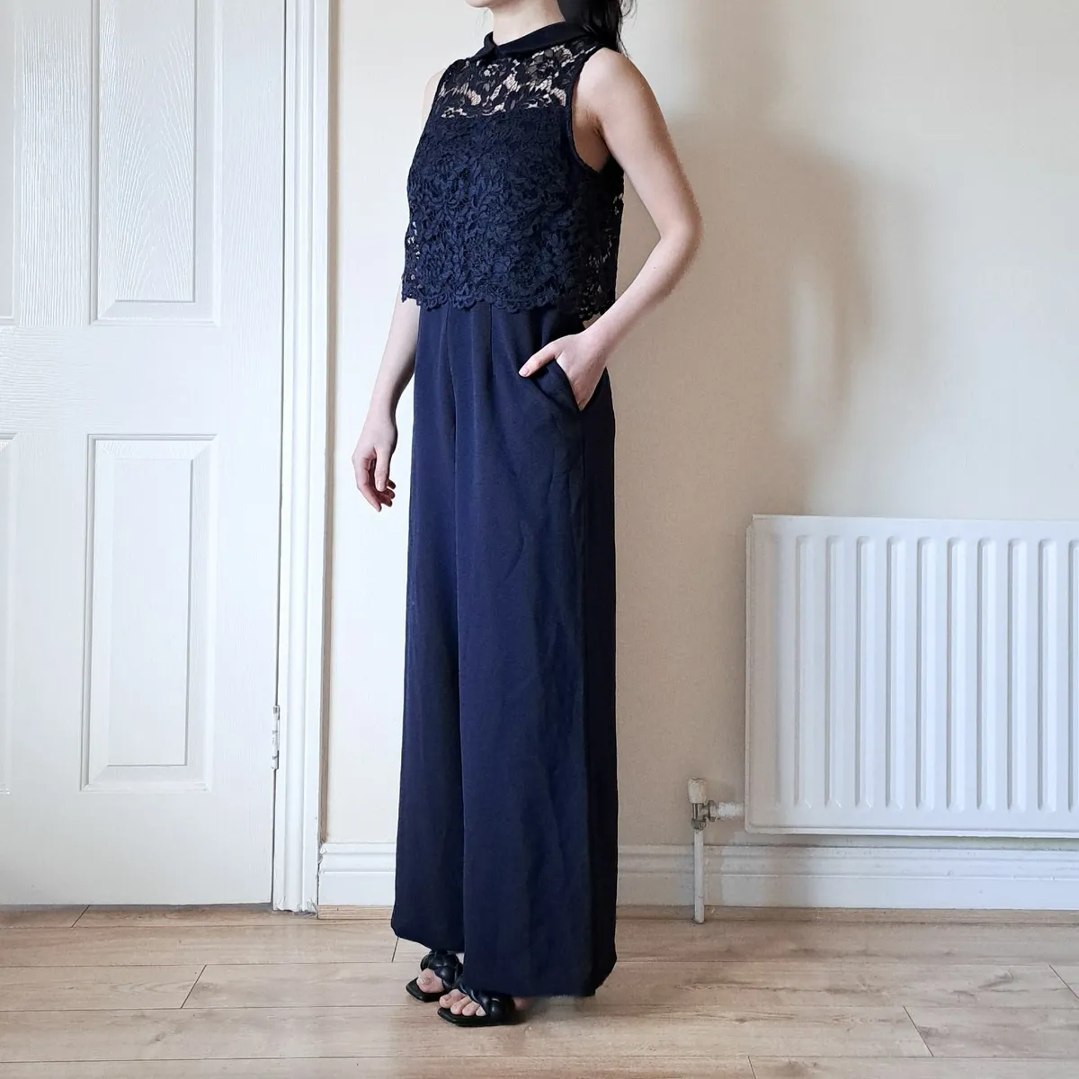 Julia Jordan Navy Bodysuit Sleeveless 10UK/38EU - Image 1