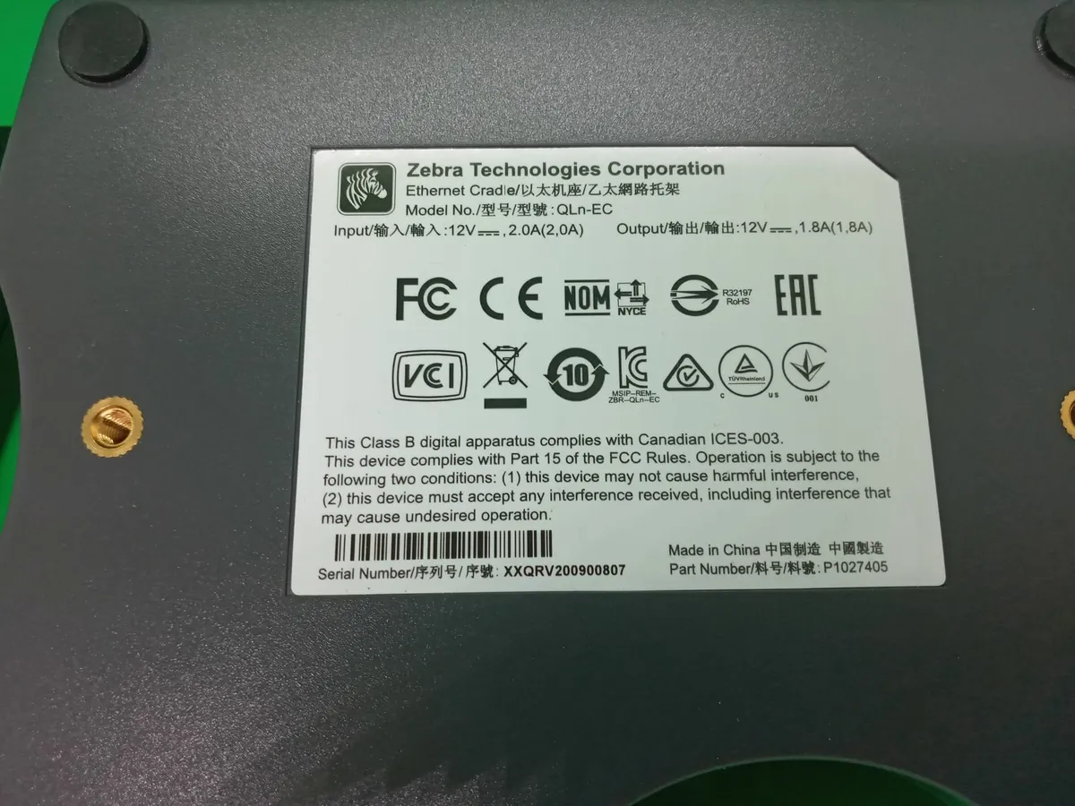 Delivery - 2 x New Zebra Single Ethernet Cradle - Image 3