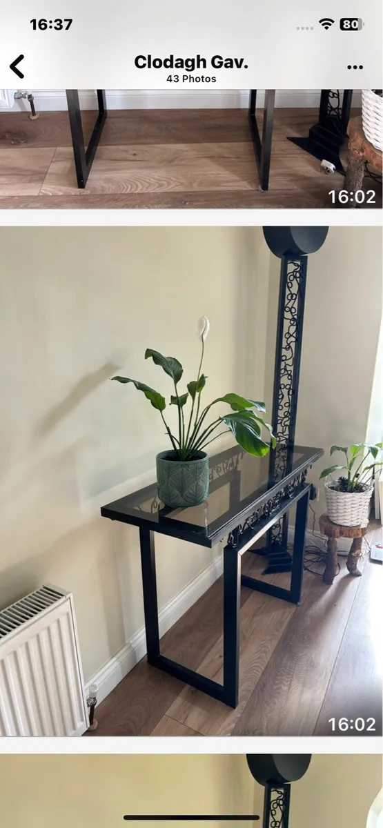 Unique  Irish Hand crafted table and floor lamp. - Image 2