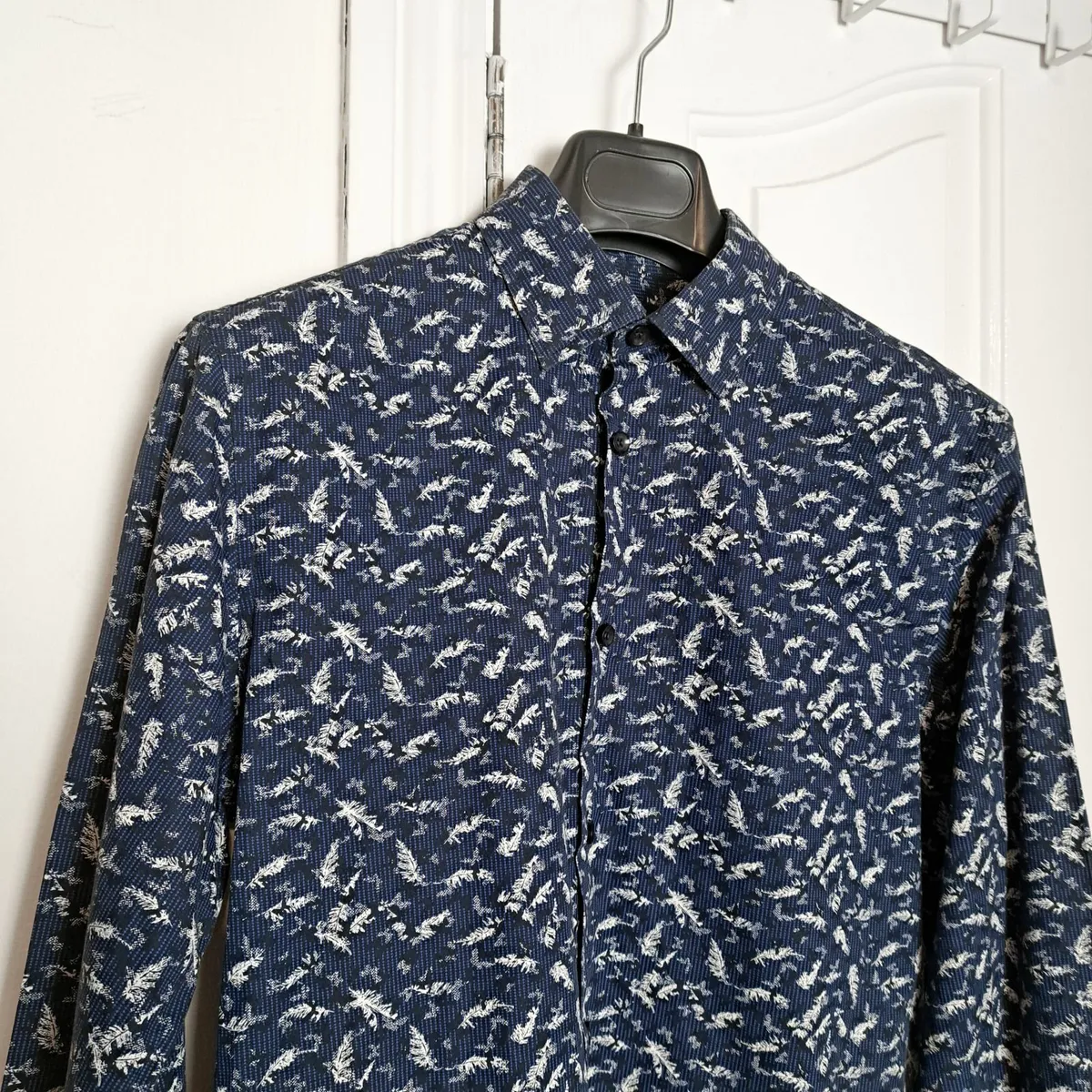 Selected Homme Regular Fit Navy Printed Shirt S - Image 4