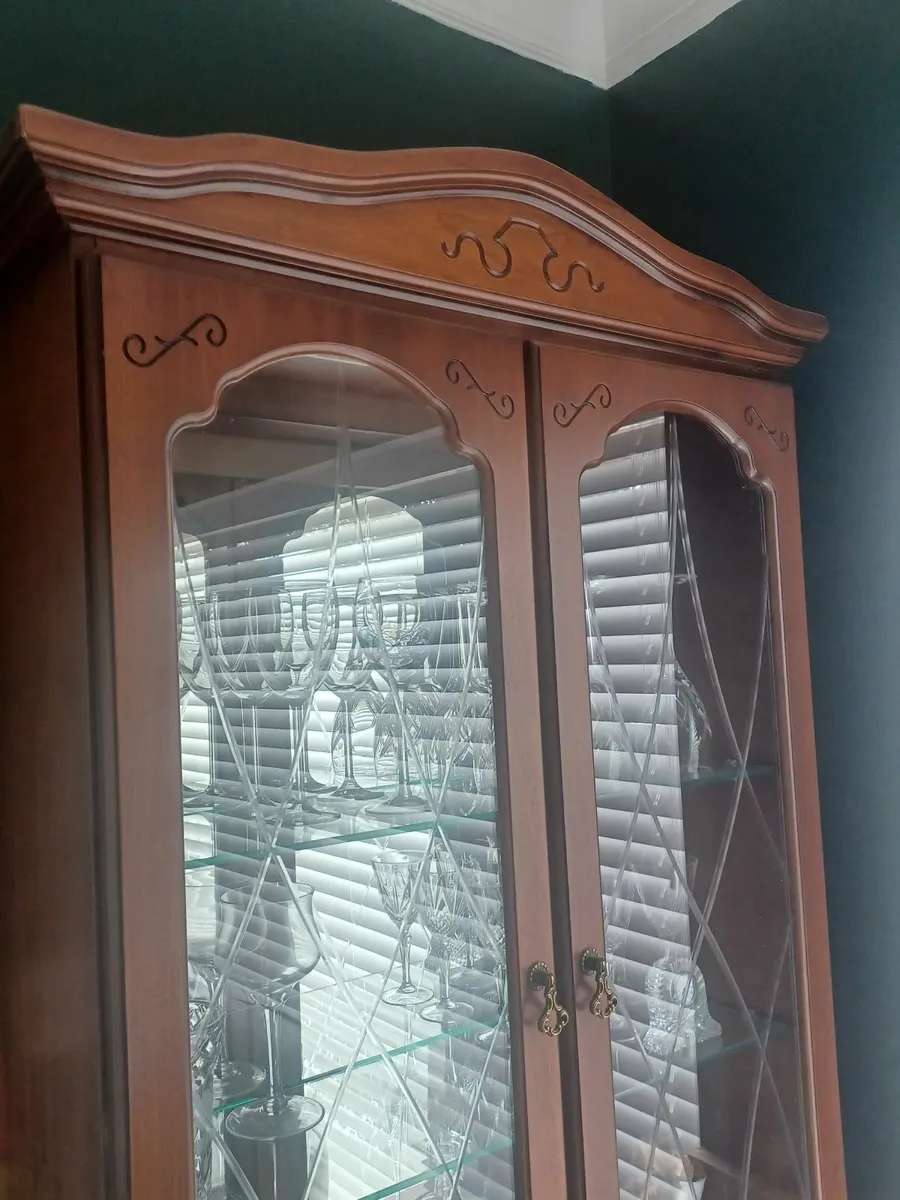 Mahogany Glass Drinks Cabinet - Image 4