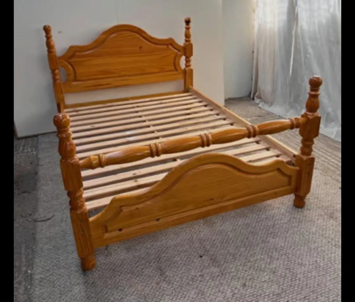 Pine Bed Frame. Delivery Available - Image 1