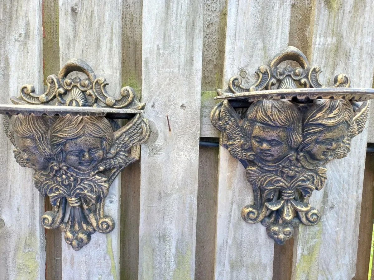 Vintage Cast-iron Shelves - Image 2