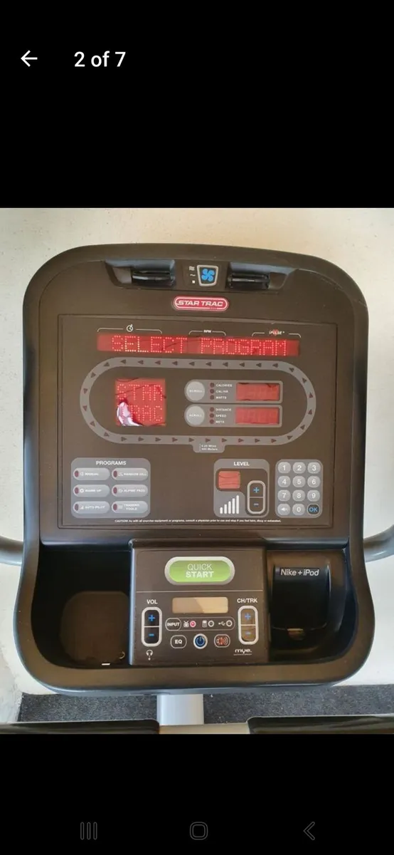 Star Track Pro commercial Upright exercise bike - Image 2