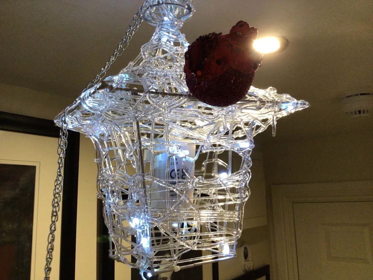 Christmas lantern with red admiral - Image 3