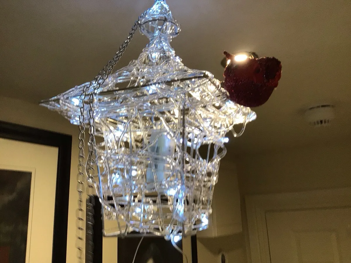 Christmas lantern with red admiral - Image 4