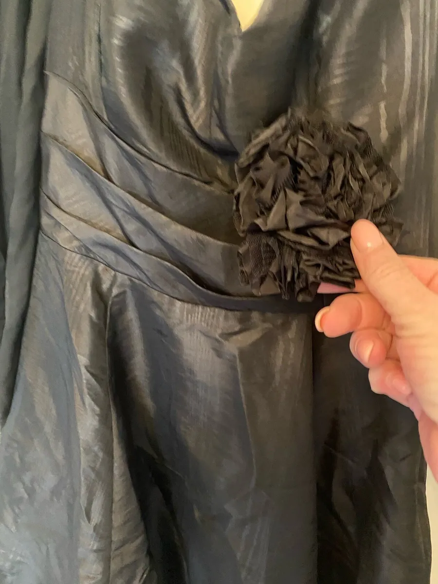Black taffeta dress - Image 2