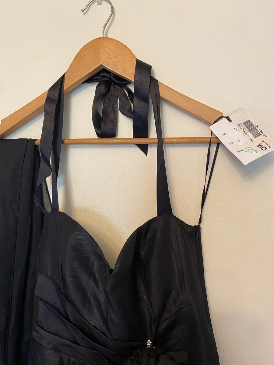 Black taffeta dress - Image 3