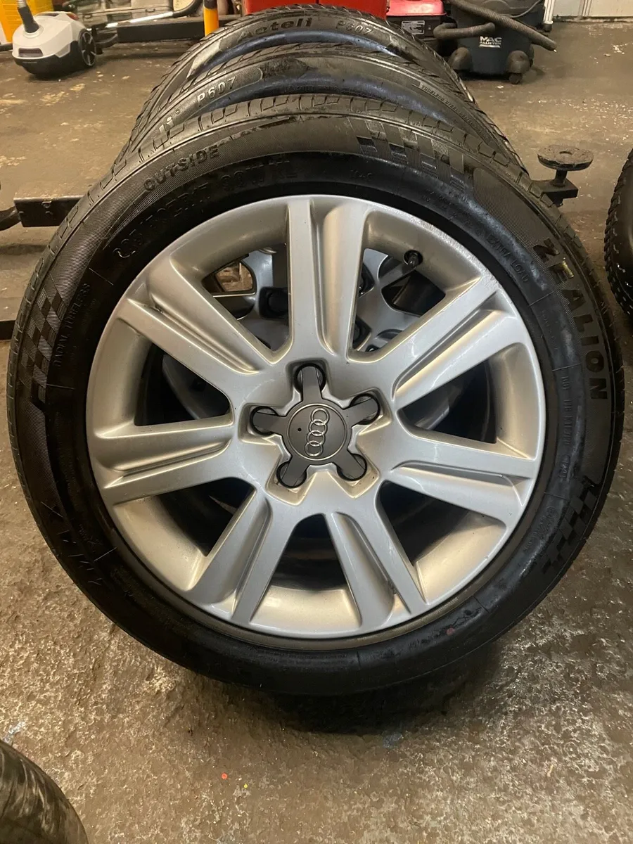 Original Audi A4 TECHNIK alloy 17" wheels - Image 1