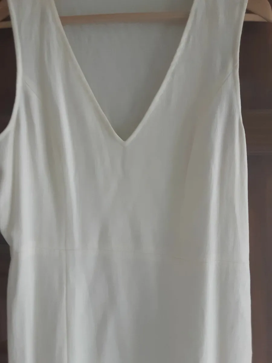 Ladies cream Italian linen dress new - Image 3