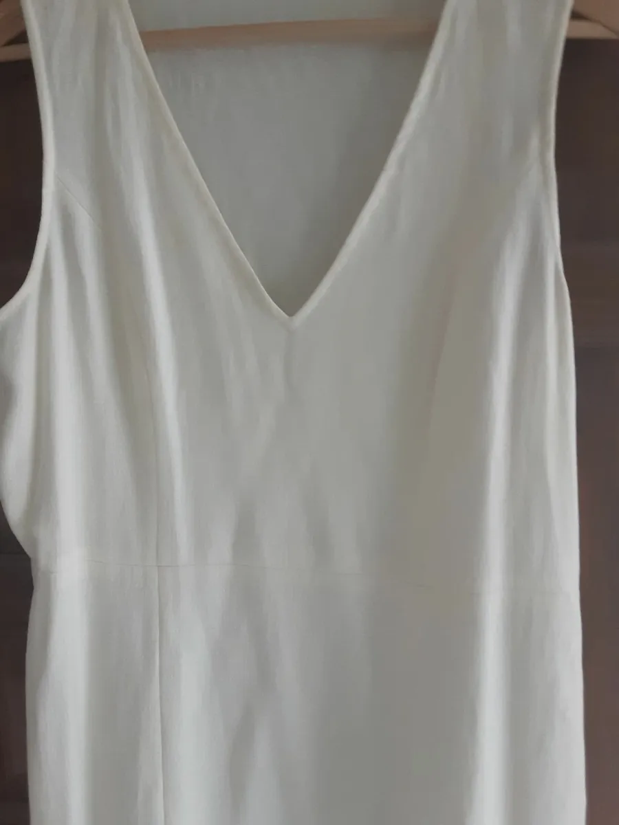 Ladies cream Italian linen dress new - Image 4
