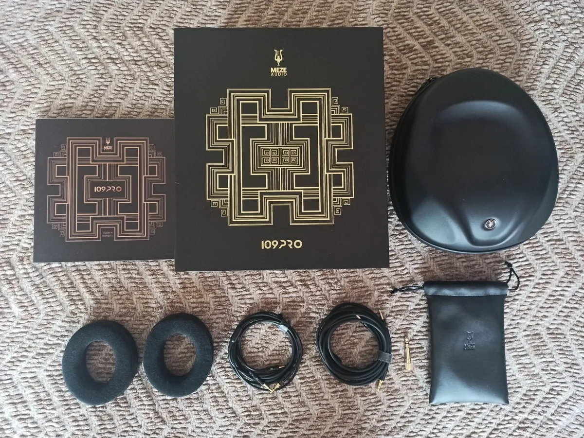 Meze 109 Pro (Black Oak) + Dekoni pads & Custom ba - Image 1