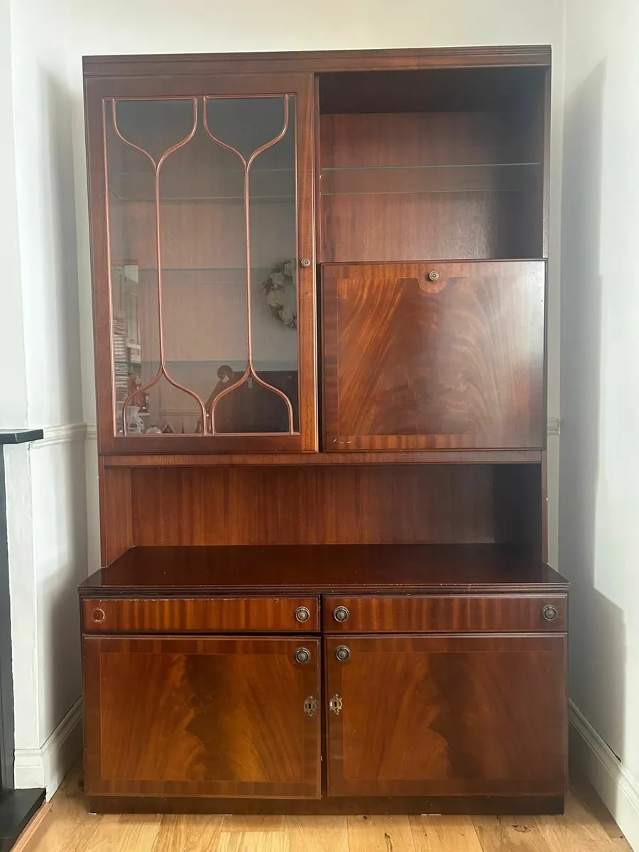 Mahogony display cabinet - Image 4