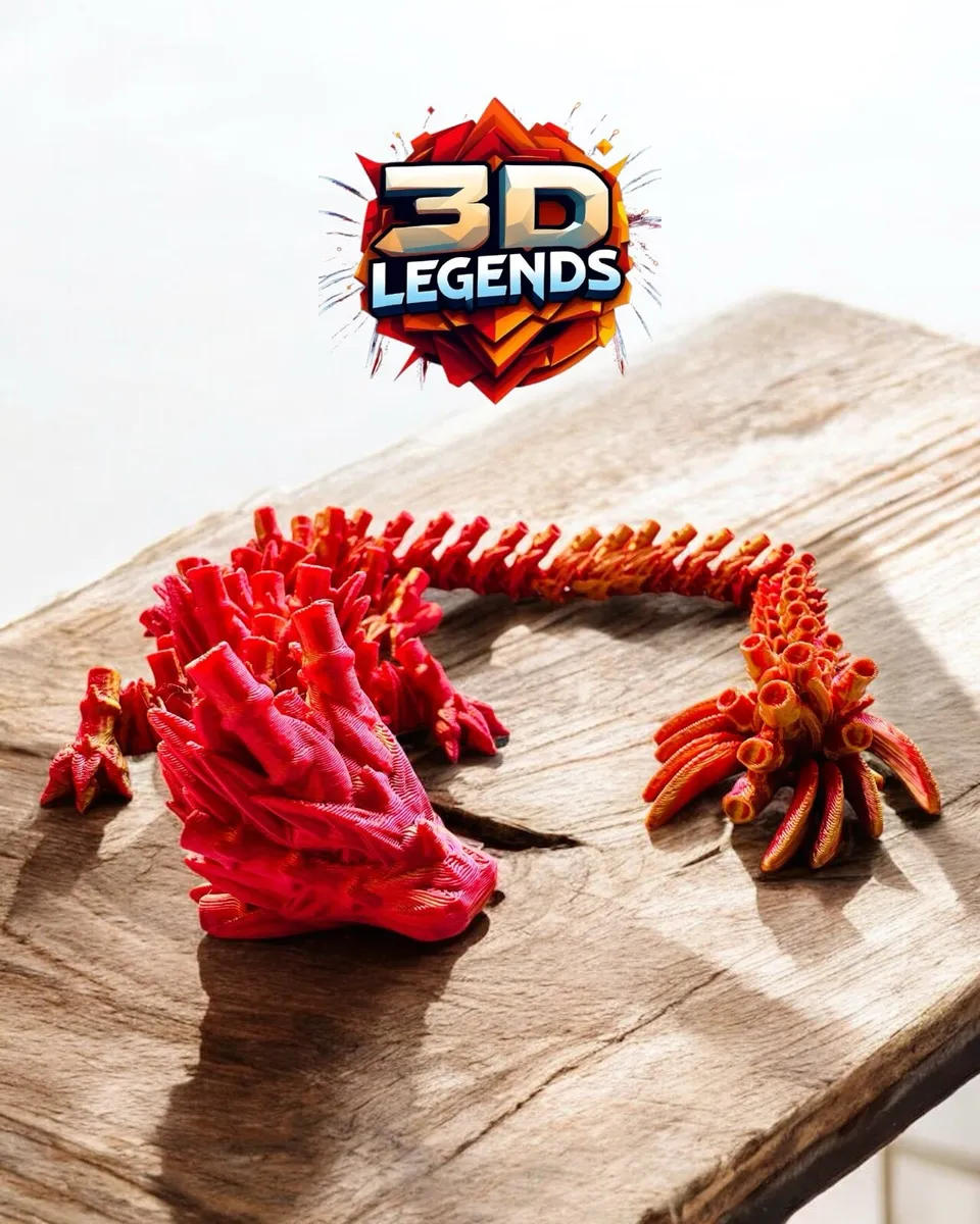 3D printed dragon with egg - Image 3