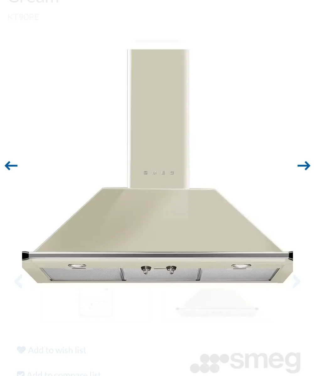 SMEG 90cm Cooker hood - Image 1