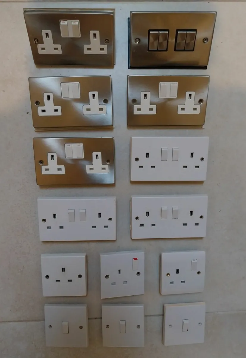 Lot of Electrical Sockets & Switches - Image 1