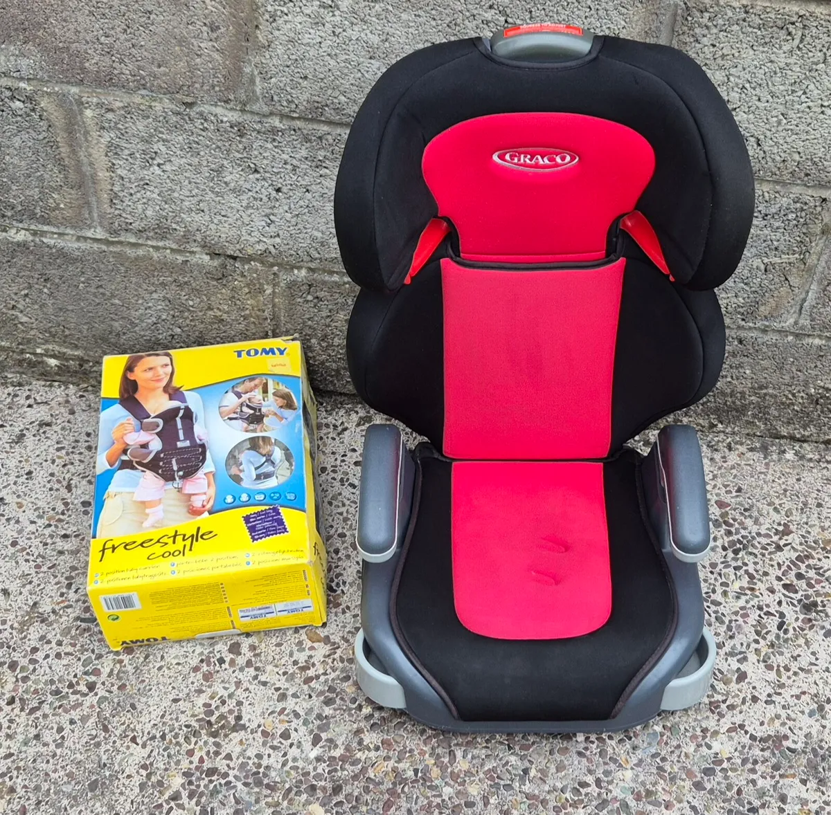 Graco booster seat and baby carrier free
