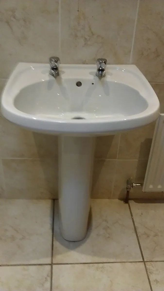 Bathroom Sink with Taps - Image 1