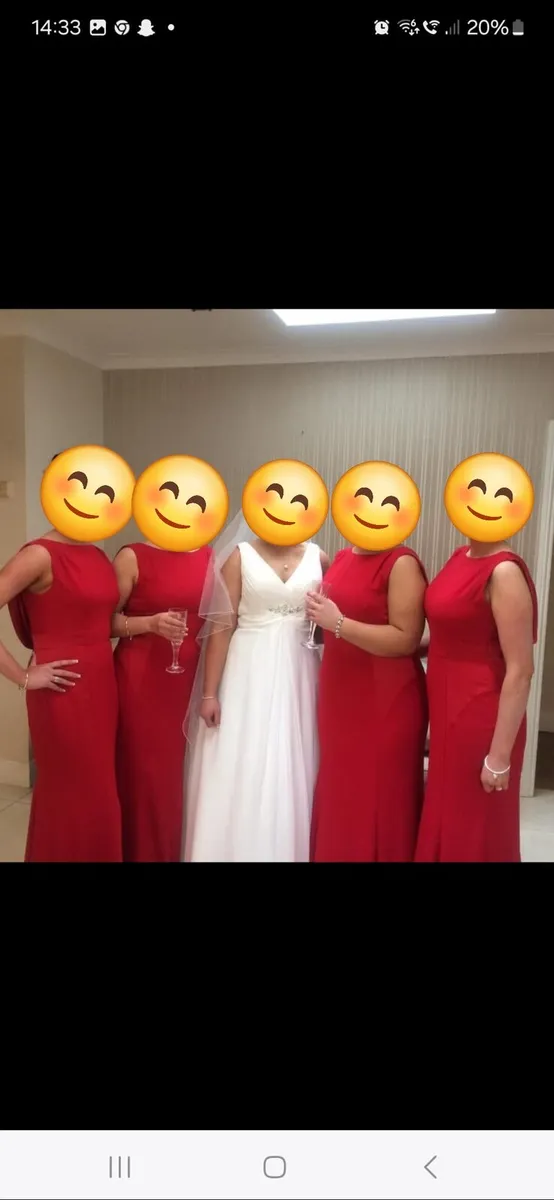 Wedding Dress and 1 Bridesmaid