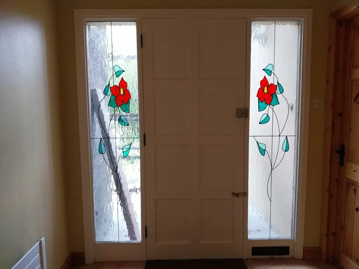 2 x Stained Glass Panels - Image 1