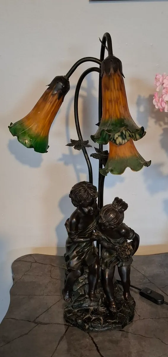 19th Century Art Nouveau Table Lamp - Image 1