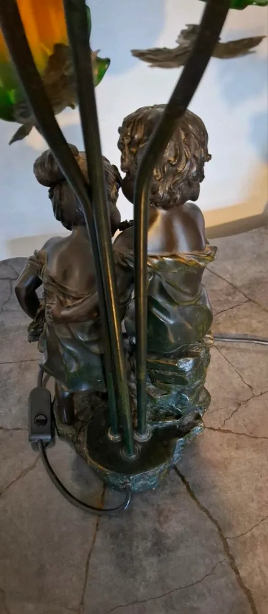 19th Century Art Nouveau Table Lamp - Image 4