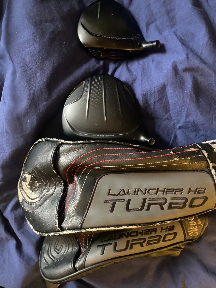 Cleveland hb turbo driver and 5 wood head - Image 1