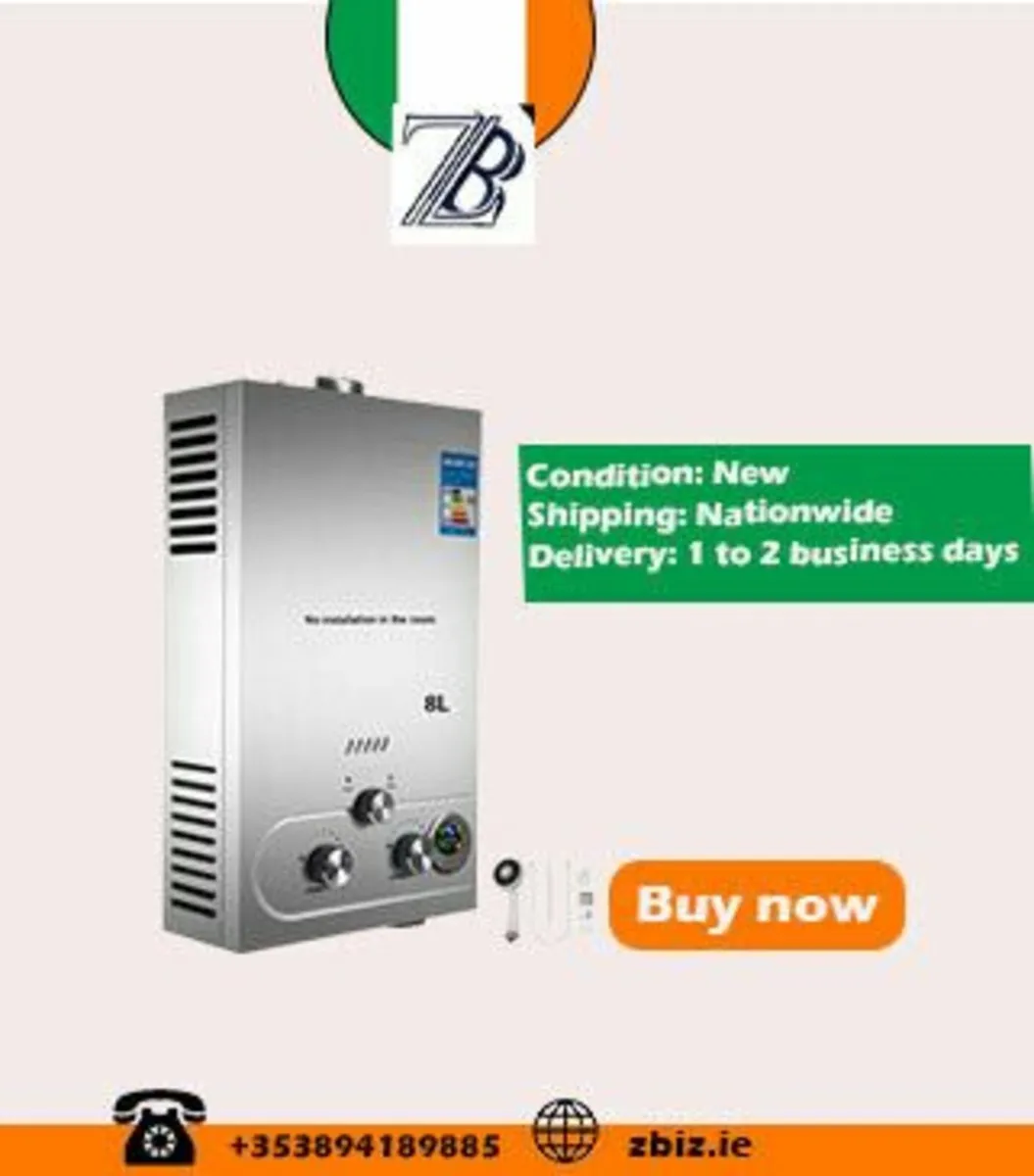 8L LPG Propane Gas Tankless Instant Water Heater - Image 1