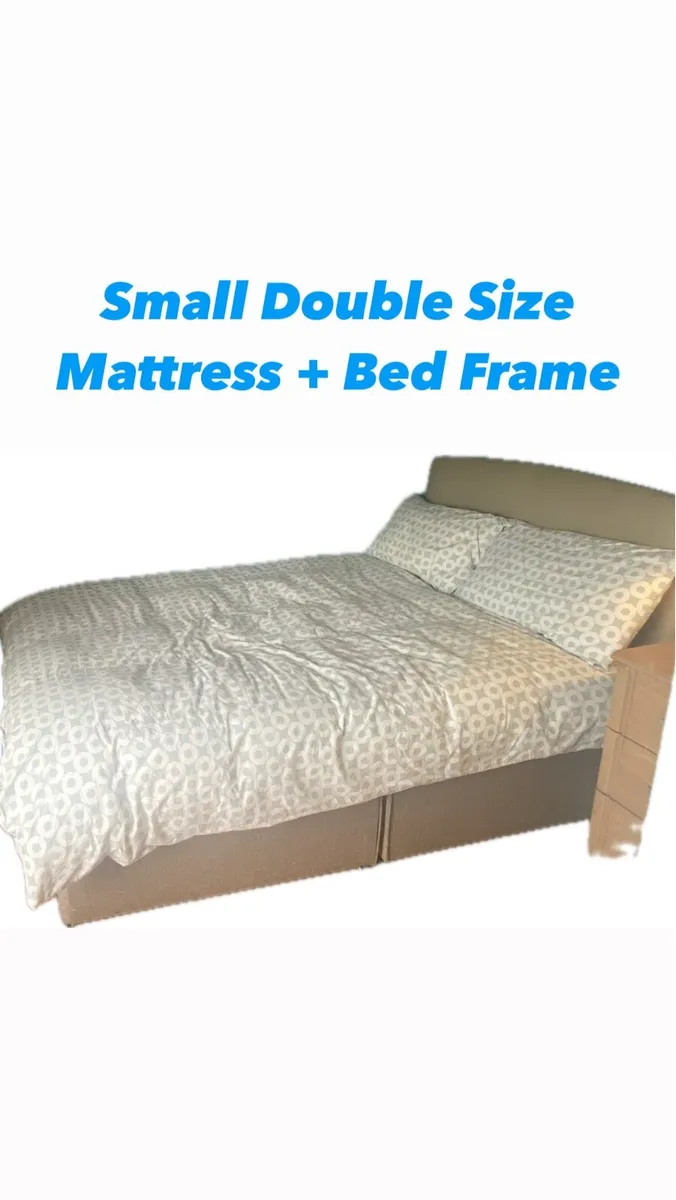 Double bed Mattress + Bed Frame