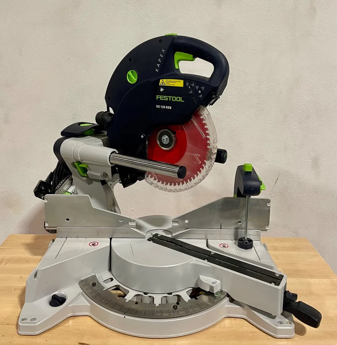Festool KS 120 sliding mitre saw as new - Image 1