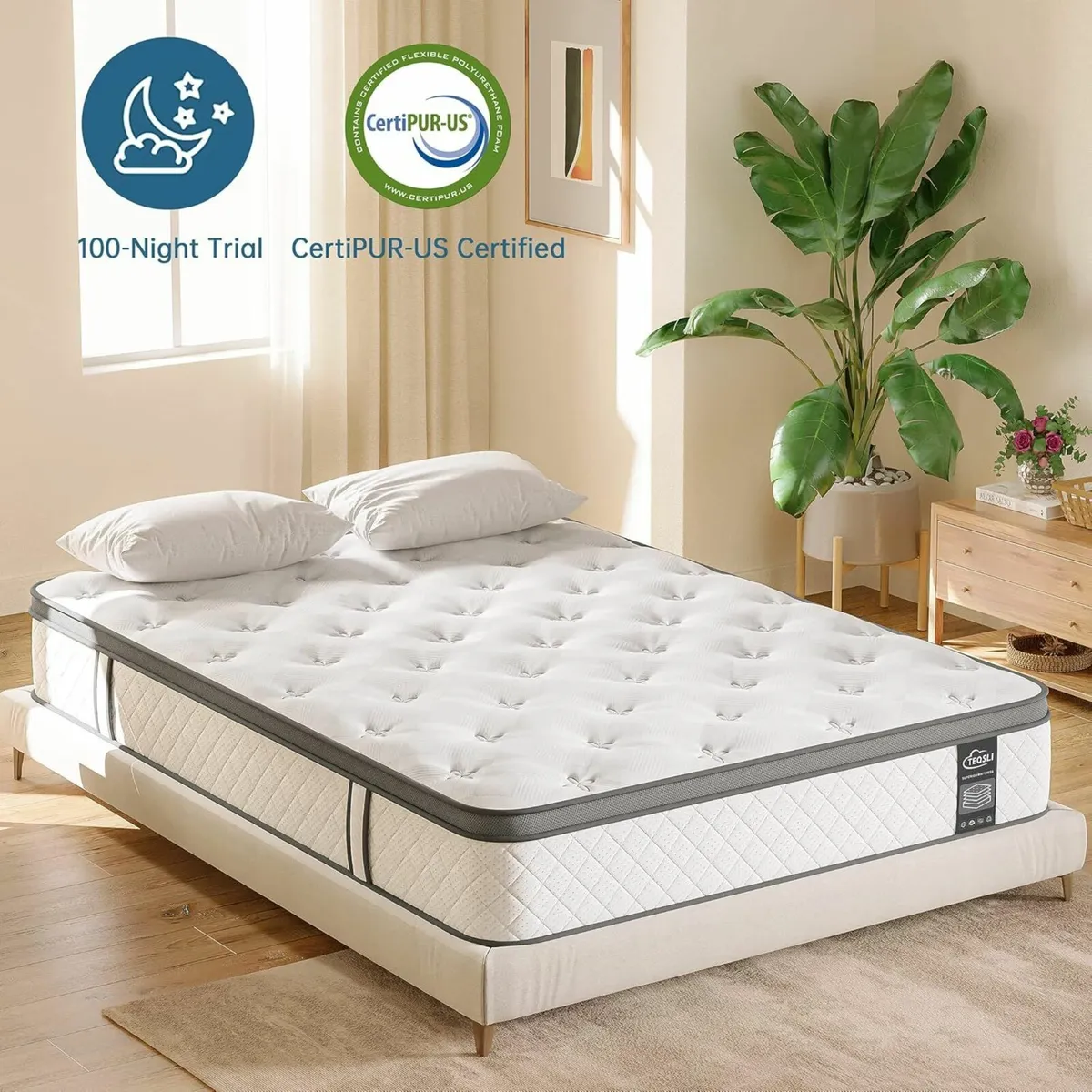 Single Mattress Gel Memory Foam90x190x25cm - Image 1
