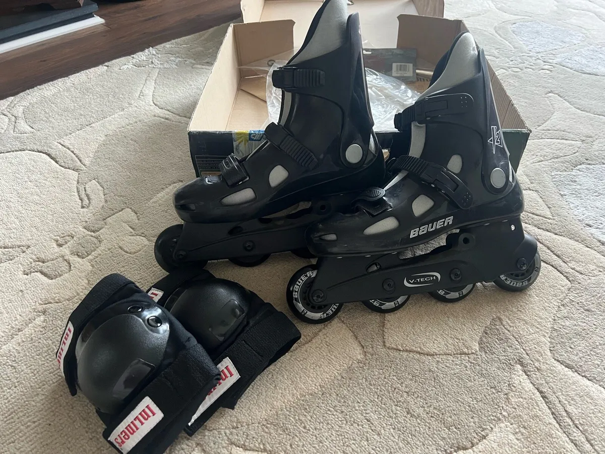 Bauer Inline Skates size EU 39 with knee protector - Image 3